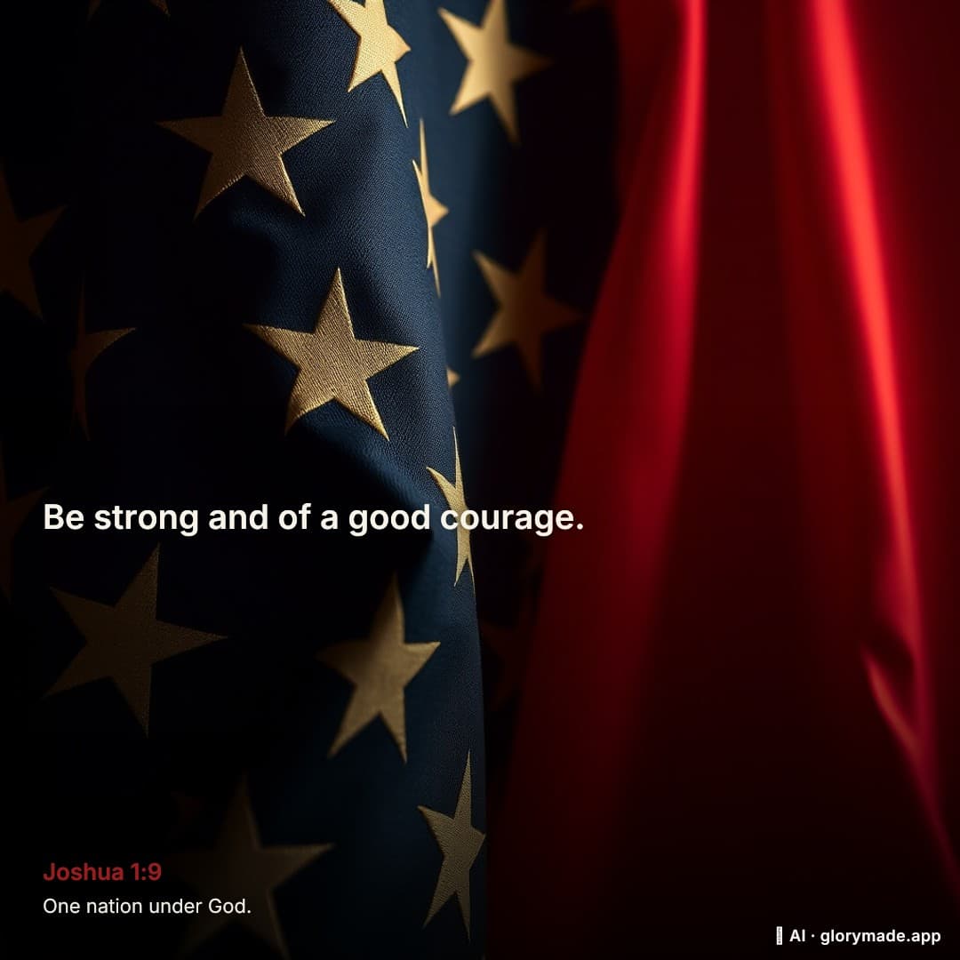 Steadfast tone example: "Be strong and of a good courage." — Joshua 1:9